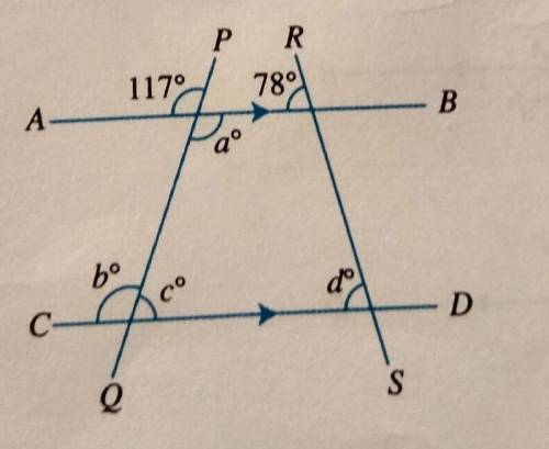 given that AB//CD, find the values of the unknown in each of the following figure. please with step
