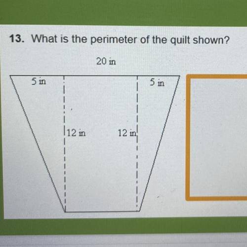 What is the perimeter of the quilt shown? Pls help