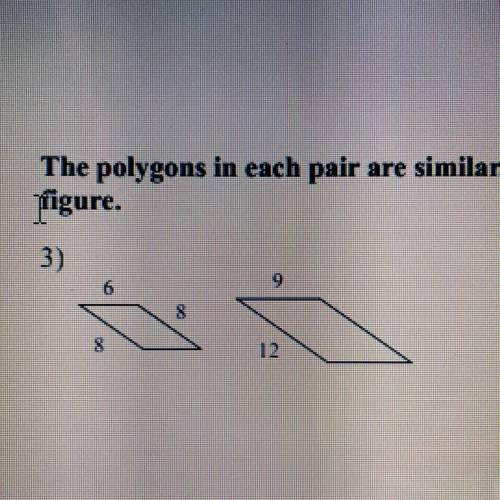 The polygons in each pair are similar. Find the scale factor of the smaller figure to the larger fi