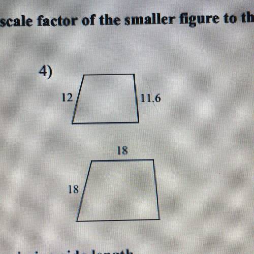 The polygons in each pair are similar. Find the scale factor of the smaller figure to the larger fi