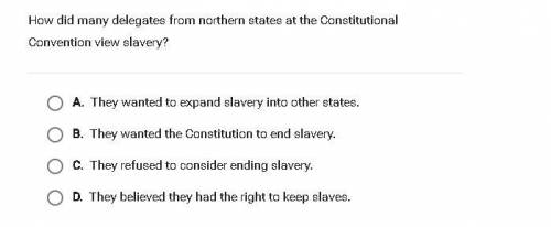 How did many delegates from northern states at the Constitutional Convention view slavery?