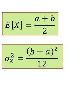 Let x be a continuous random variable with uniform FDP between a and b. Show that
