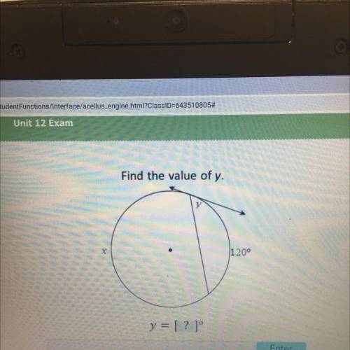 Please help, find the value of y