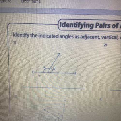 Can someone tell me if this is a adjacent ,vertical or linear