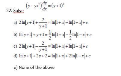 How to solve: (y-yx^2)dy/dx=(y+1)^2 (?)