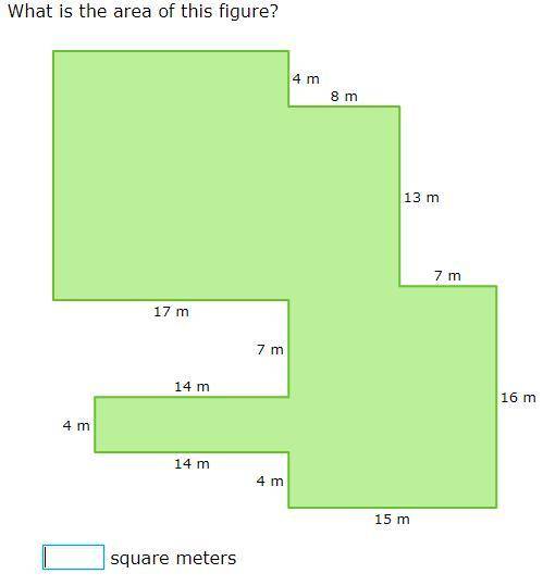 What is the area of this figure? (In Square Meters)