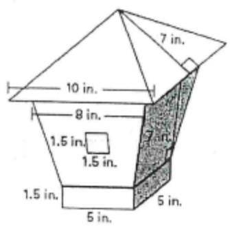 HELP! What is the surface area? Step by step, please. 13 points.