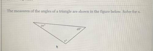 Solve for x (Solve for interior Angles)
