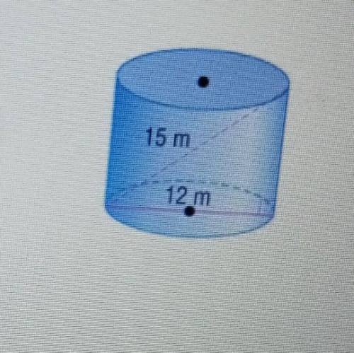 Find the volume if the cylinder. round to the nearest tenth if nessesary.

A. 627.5m^3. B. 843.4m^