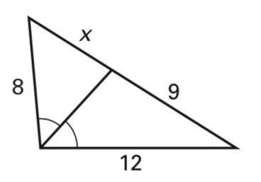 Solve for x. No guessing. 
Use the photo below.