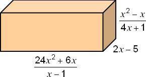 Using V = lwh , find an expression in factored form for the volume of this prism. Explain the gener
