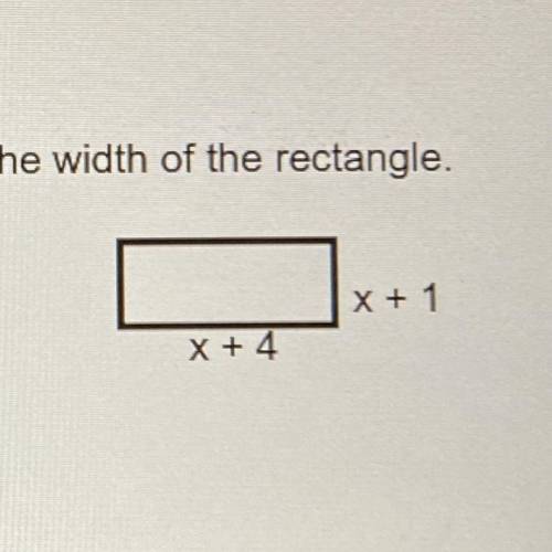9) The area of the given rectangle is 40 square feet. Find the length and the width of the rectangl