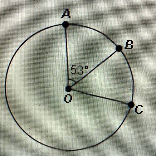 1. A central angle is an angle whose vertex is at the center of a circle. Find the
MZ < OC