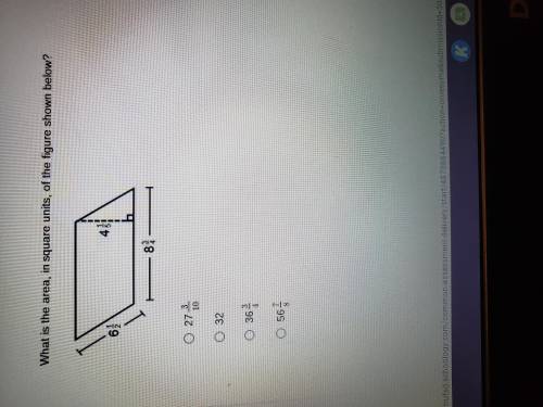 What is the area in square units of the figure shown below??help asap!don't share links or anything