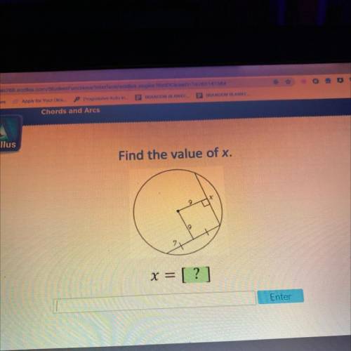 Plzzz helpp 
Find the value of x.
x = [?]
9 9 7