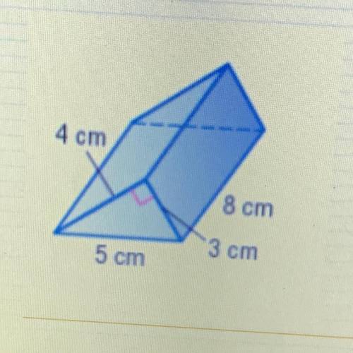Find the total surface area of the shape