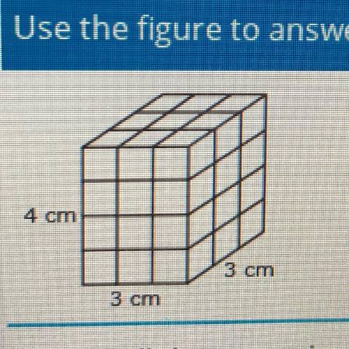 Use the figure to answer the question

Choose all the expressions that can be used to find the vol