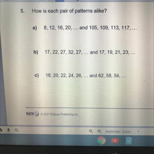 10 points
question 5: a, b, and c.