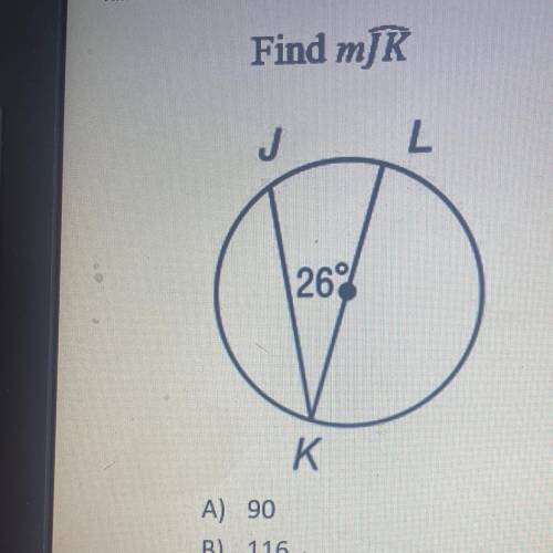 PLS HELP! DUE TODAY WILL MARK BRAINLIEST

3. Find the measure of arc JK
Hint - arc LK is a semi-ci