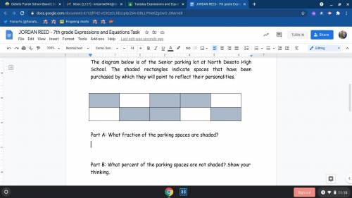 Help please quicklyy

The diagram below is of the Senior parking lot at North Desoto High School.