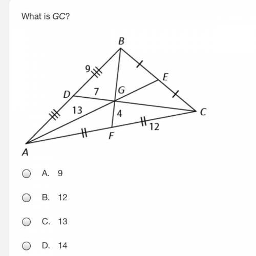 What is GC? A.9 B.12 C.13 D.14