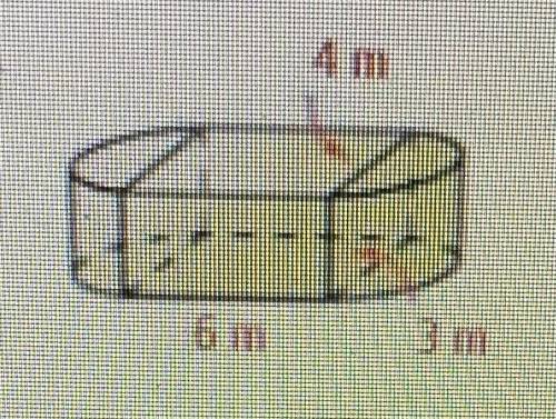What is the surface area of the solid below? Round to the nearest tenth.

Hint: The surface area o