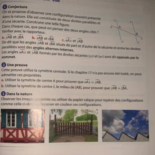 Bonjour j’ai besoin d’aide, mon professeur de francais nous a donner des devoir de math en français