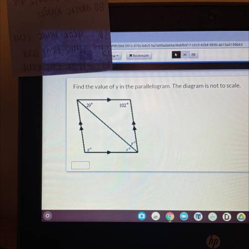Find the value of Y in the parallelogram.