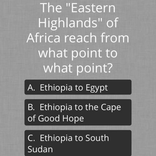 Geography question below first correct answer gets brainliest