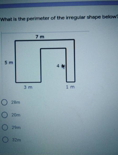 What's the perimeter of this shape?​