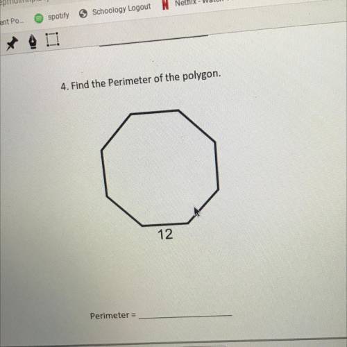 Find the perimeter of the polygon. Please help