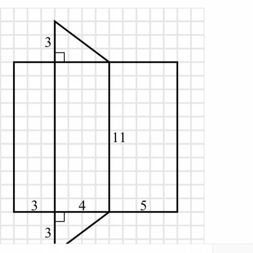Find the surface area of the right triangular prism (above) using it’s net before.