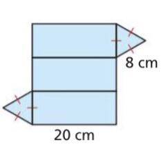 Help find surface area of the solid formed by the net please