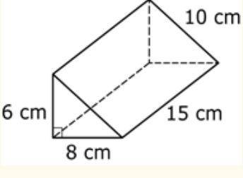 Find the surface area of the figure below