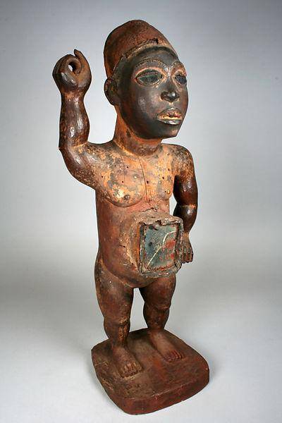 This example of a Nkisi Nkonde figure from the Kongo people of Africa is an example of indigenous (