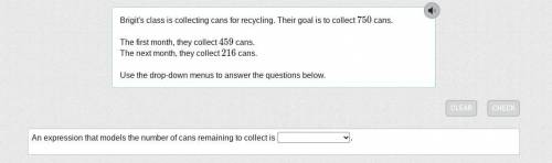 WILL GIVE BRAINELIST

Brigit's class is collecting cans for recycling. Their goal is to collect 75