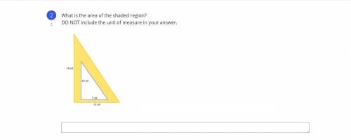 What is the area of the shaded region?
DO NOT include the unit of measure in your answer