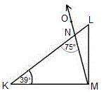 What is the measure of ∠KMN?
A. 29 degrees
B. 66 degrees
C. 53 degrees
D. 89 degrees