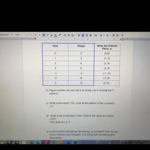 Need help use the table to figure out the problems