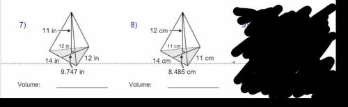 TRIANGULAR PYRAMID VOLUME. plz put the formula down tooplease answer both questions
