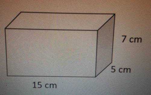Find the surface area of the rectangular prism​