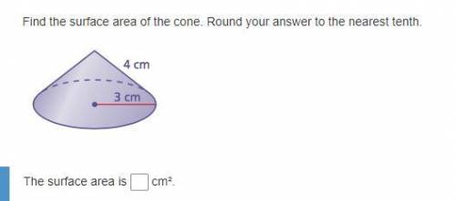 Find the surface area of the cone. Round your answer to the nearest tenth.

BRAIN>LY GIVING