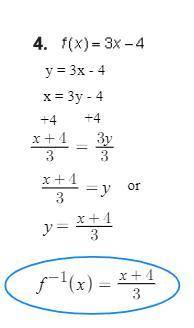 Find f^-1(x), the inverse of f(x)

Is my work correct? (Actual answers please, not sketchy links)
