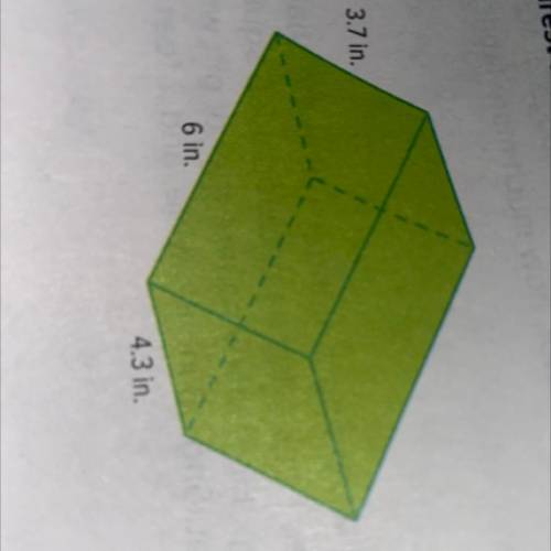 Find the surface area of the prism￼