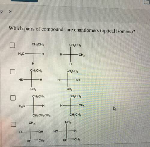 Which of these are enantiomers? There should be two.