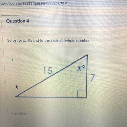 Solve for X round to the nearest whole number