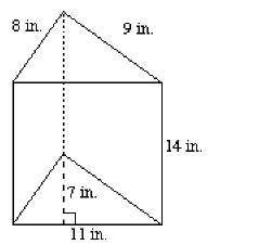 Use a net to find the surface area of the prism.

784 in.2
469 in.2
315 in.2
539 in.2