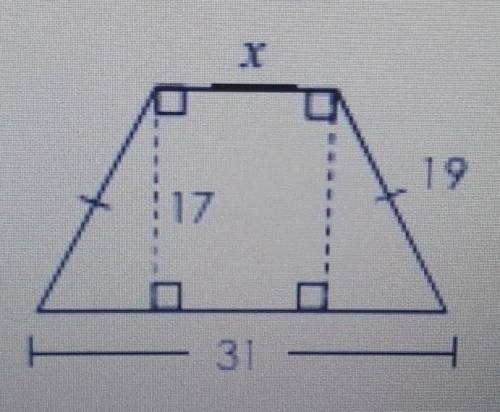 Solve for x round your answer to the nearest whole number​