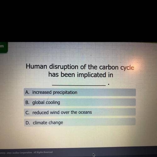 Human disruption of the carbon cycle has been implicated in..?