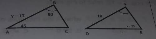 Find y

find the measure of angle cfind x find a measure of Angle dfind a measure of Angle f​